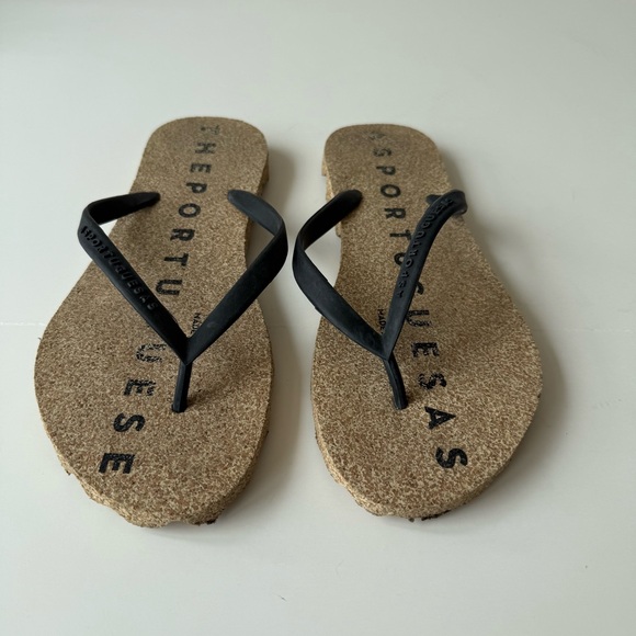 Asportuguesas Cork Flip Flops with Black Silicone Straps Sustainable Brand main image 5